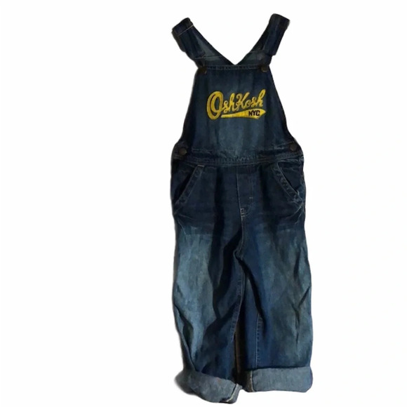 Osh Kosh NYC denim overalls girls size 5 - Picture 1 of 4